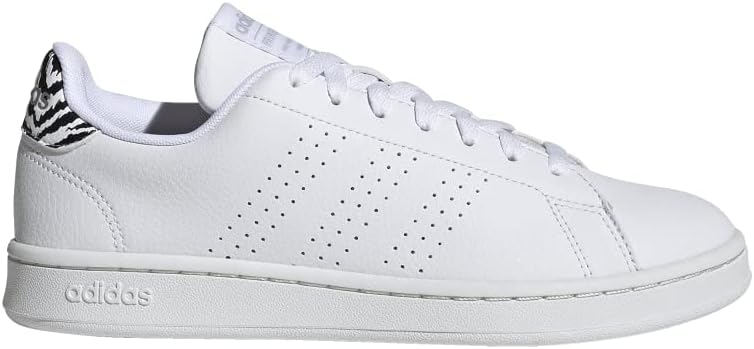 adidas Women's Advantage Tennis Shoe, White/White/Crystal White, 10