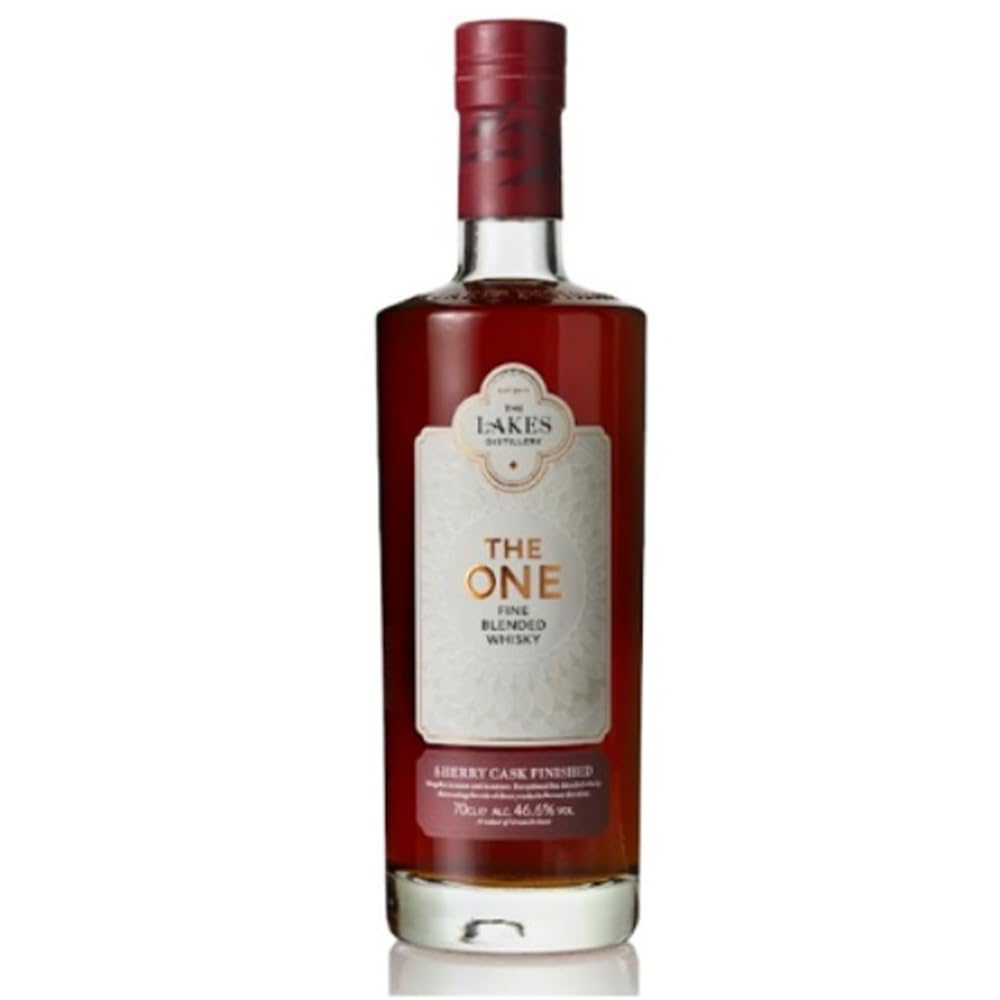 The One Sherry Cask Finished Whisky (1 x 70cl, 46.6% ABV) - The Lakes Distillery,W022UK