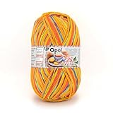 Opal Beauty TeaTime 4-fädige Sockenwolle, 75% Schurwolle/25% Polyamid, mit Edelweiß-Extrakt und Vitamin E, 100g/420m, (11513 Bisquit)