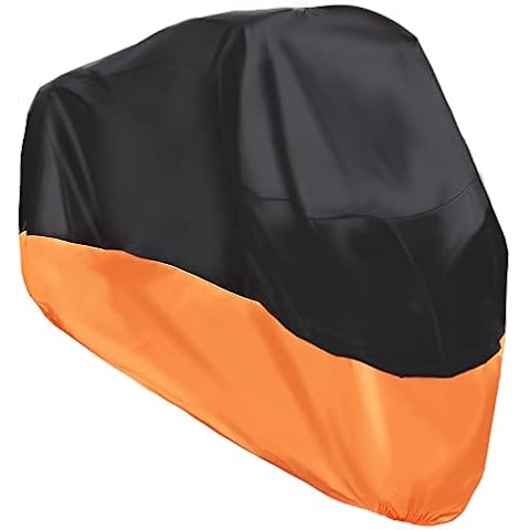 Luyao Motorcycle Cover for Harley Road Glide Ultra FLTRU FLTR Touring XXXL 210D Orange Cover