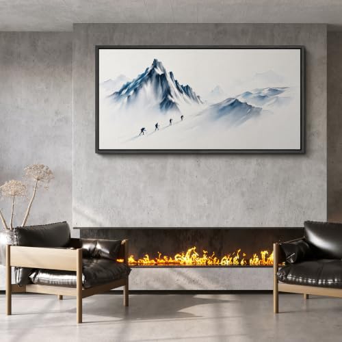 Image of MUDECOR Extra Large Framed Canvas Print Wall Art Hiking for Living Room