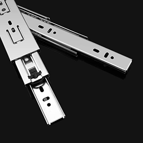 Image of Gobrico Hardware Full Extension 22 Inch Slides, Soft Self Close Ball Bearing Drawer Slides 3Folds, 2Pair