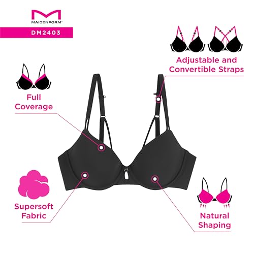 Maidenform DM2403 Women'S Underwire, Everyday Luxe T-Shirt, Full Coverage Bra thumb #5