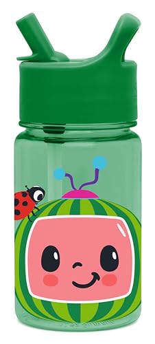 Simple Modern CoComelon Kids Water Bottle Plastic BPA-Free Tritan Cup with Leak Proof Straw Lid | Reusable and Durable for Toddlers Boys | Summit Collection | 12oz CoComelon Watermelon