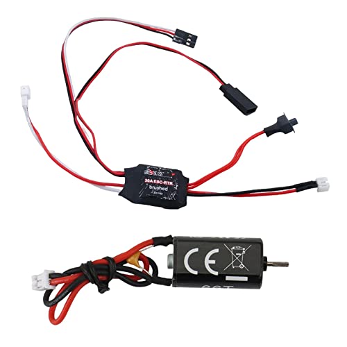 Yiju Rc Car 030 Motor And 30A Electric Speed Controller For Axial Scx24 Axi00001 Diy Crawler Rc Hobby Car , 88T #TOP29