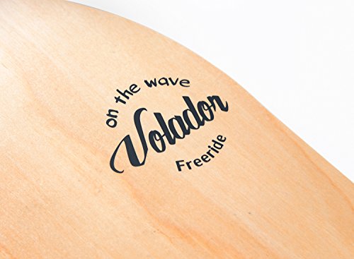 VOLADOR 42inch Freeride Longboard Complete Cruiser (Drop Through Deck - Camber concave)(Banana Tree) - Thumbnail 3