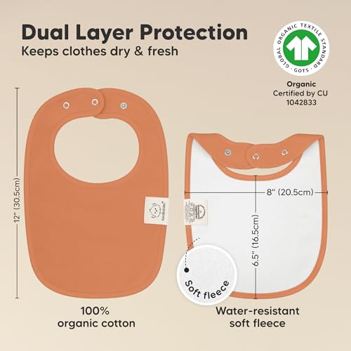 KeaBabies 8-Pack Baby Bibs for Girls & Boys and 8-Pack Baby Bib for Boy, Girl - Teething Scarf for Toddler, Kids - Drool Catcher for Toddlers, Infant, Cotton Scarfs3