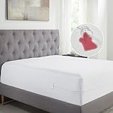 California Design Den 100% Waterproof Zippered Mattress Encasement - Box Spring Cover Queen Size - 6 Sided Protection - Premium Quality, Breathable and Durable Bed Covers Queen (White)