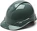 Pyramex Ridgeline Cap Style Hard Hat, 4 Point Ratchet Suspension, Slate Gray