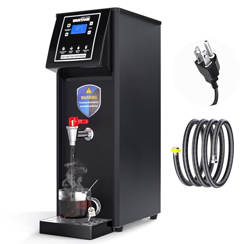 WantJoin commercial hot water dispenser - Electric Water Boiler 30L(7.9GAL)/Hour Adjustable Temperature Control 32°F - 198°F for Coffee Boba Tea Shop Office, 1600W