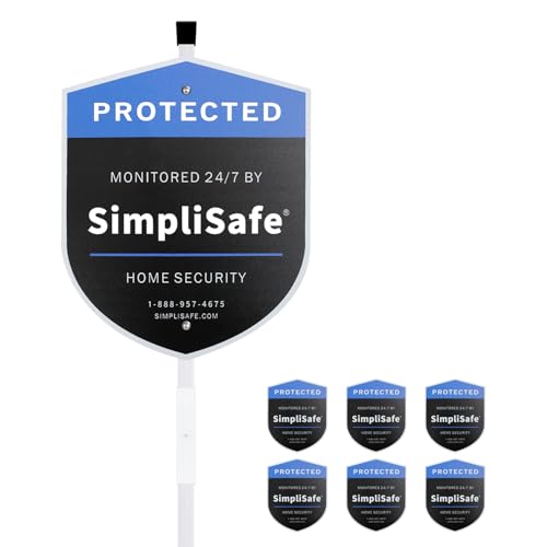 1 Yard Sign 6 Window Stickers SimpliSafe Home Security