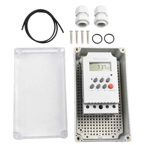 Temporizador digital 230 V 30 A IP65 impermeable con 99 ciclos diarios para luces de calle, letreros de neón, vallas publicitarias, sistemas de calefacción