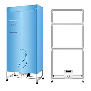 Concise Home elektrischer Wäschetrockner Kapazität Doppel-Edelstahl energiesparende Innenkleidung Warmluft-Trockenschrank (DREI Schichten)