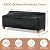 Likorlove Patio Furniture Covers, 90"L x 60"W x 28"H Outdoor Furniture Cover Waterproof , Patio sofa Covers 600D General Purpose Sectional Sofa Table and Chair Set Cover, Black