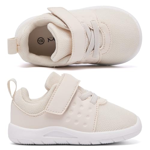 MORENDL Toddler Baby Shoes 0-4 Years Boy Girl Lightweight Breathable Non-Slip Sports Sneakers Running Walking Tennis Barefoot Shoes4