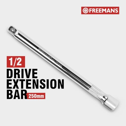 Image of FREEMANS 1 /2 inch Drive Socket Extension Bar - 250mm With CR-V Steel with Mirror Finish | Heavy Duty Socket Extension & Triple Chrome Plated Tool Use For Home & Industrial