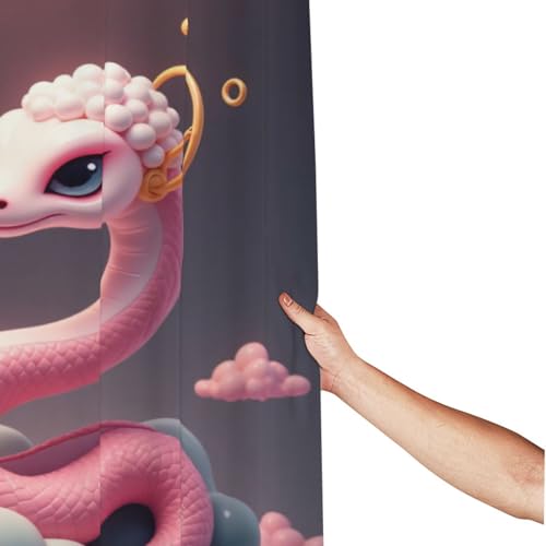 Rideau de douche serpent pour stopper l'eau et éliminer les moisissures - 3