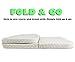 NapYou Amazon Exclusive Pack n Play Mattress, Convenient Fold with Bonus Easy Handle Carry Bag - Large Size 28 inches x 40 inches