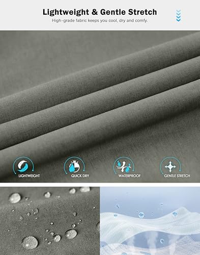 Image of G Gradual Mens Golf Pants Stretch Dress Casual Pants 30 inch /32 inch /34 inch Lightweight Work Travel Slacks for Men with 4 Pockets