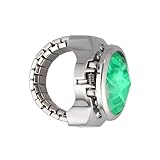 [LIFKOME] 時計の指輪 男性用リングウォッチ メンズカジュアルウォッチ 男の腕時計 指輪の腕時計 時計の形をしたリング メンズウォッチ 女性用リングウォッチ 時計リング 薬指 Green