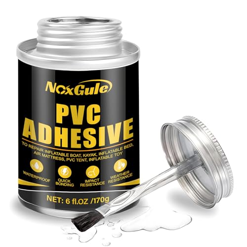 NoxGule Pegamento PVC, Pegamento Neopreno, Parches Colchon Hinchable, Impermeable, Alta Adherencia, Adecuado para Reparar y Reponer Botes de Aire, Colchones Inflables, Carpas, 170g