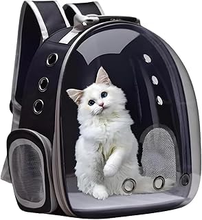 Mochila De Transporte Para Pets Cachorros E Gatos Com Ventilação Transparente E Visão Panorâmica Bolsa Astronauta Passeio Animal De Estimação Portátil (rosa)