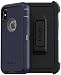 OtterBox DEFENDER SERIES SCREENLESS EDITION Case for iPhone Xs & iPhone X - Retail Packaging - DARK LAKE (CHINCHILLA/DRESS BLUES)