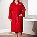 Lacoste Classic Pique Bath Robe, 100% Soft Cotton Terry, Unisex Bathrobe for Adult Women & Men, Luxury Robe for Spa, Super Absorbent & Quick Drying, One Size Fits Most, Formula One