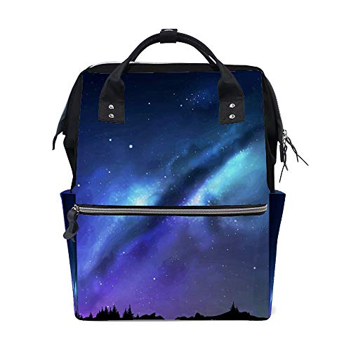 Sac à dos voyage grande capacité ciel étoilé léger pliable pour femme