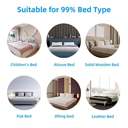 Kcret Bed Rail For Toddlers,Upgraded Infants Safety Bed Guardrail With Breathable Fabric For Twin, Double, Full-Size Queen & King Mattress (59“×30”, Gray) #TOP6