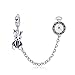 Sicherheitskette Sammlung Bead Charms 925 Sterling Silber Charm Kompatibel mit Pandora Armbänder Weihnachtsschmuck Geschenke für Frauen Mädchen (magischer Hasenzauber)