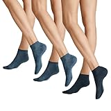 Hudson Unisex Trainer Socks, Set Blue 0302, 39-42