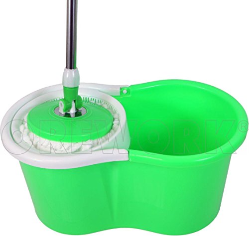 FREGONA GIRATORIA INOX + CUBO 6 Lt