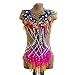 ZYDANC Three-Dimensional Design Rhythmic Gymnastics Leotards Ballet Dance One Piece Dress Artistic Gymnastics Outfit,A,XXL