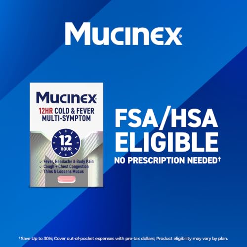 Mucinex 12Hr Cold and Flu Medicine for Adults, All Day Relief, 32 Tablets - image 9