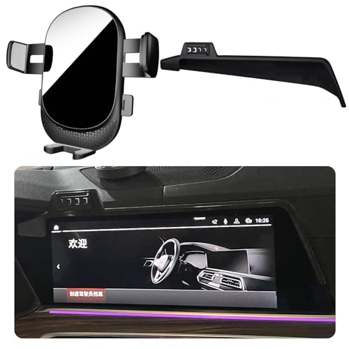 Car Phone Holder for BMW X5/X6/X7 Auto Accessories [Only for 2019-2022 X7 & 2019-2023 X5 & 2020-2023 X6 Screen Style] [Auto Lock Hands Free Cell Phone Mount Car fits for iPhone & All Smartphones]