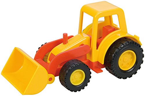 Lena 1231 Mini Compact Traktor mit Schaufel, Radlader ca. 12 cm, Trecker Schaufellader für Kinder ab 2 Jahre, Robustes…