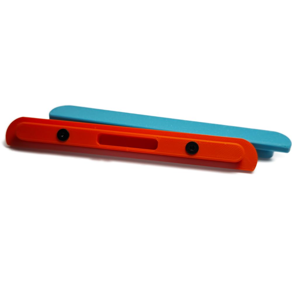 2 Piezas de Cubiertas Protectoras magnéticas para Switch2, Protectores Laterales contra arañazos, Protectores de los Bordes, Cubierta del Punto de conexión del Mango. (Azul-Naranja)