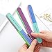 C-LARSS Nail Files and Buffers, Professional All-in-One Shaping 7 Way Nail File, Washable Emery Boards for Nail Care Random Color