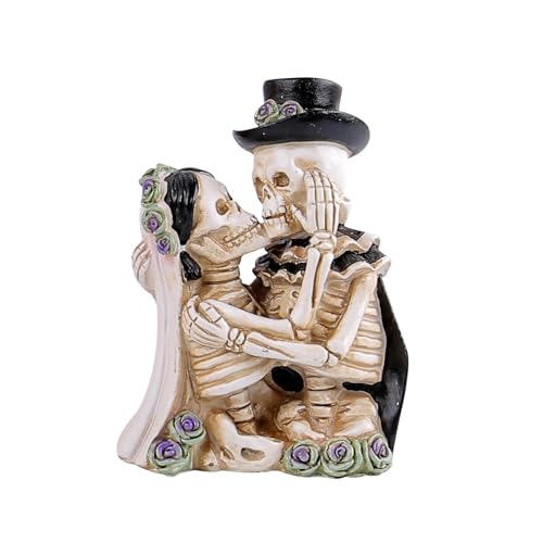 Estatua de Calaveras Novios Halloween para Decoración