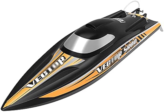 QUITOKA RC Boat 80cm Large Remote Control High-Speed Boat Turn Over Automatically Brushless High-Speed Remote Control Boat Model Toy Rowing Boat 60km/h Children's Electric Water Toys