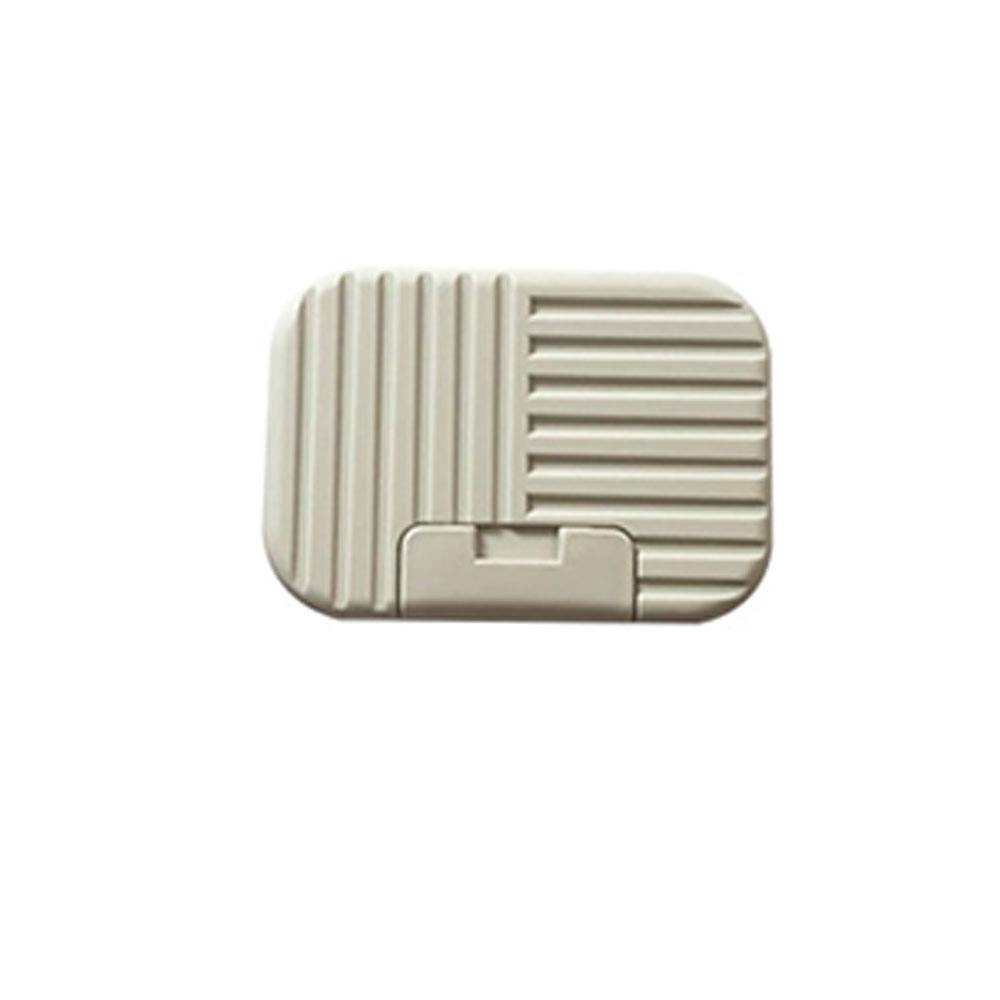 tooloflife 1 x Travel Soap Box Ideal for Gift or Travelling, Green Stripe