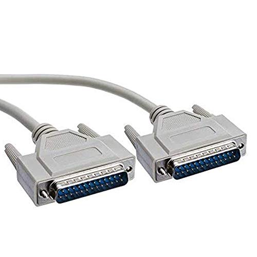Yohii 14.7 Ft/ 4.5M DB25 Male to Male Parallel Printer Extension Cable Serial RS232 Cable- (G7.23)