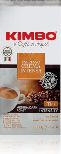 Kimbo Crema Intensa Whole Bean Coffee, Medium Dark, 2.2lb