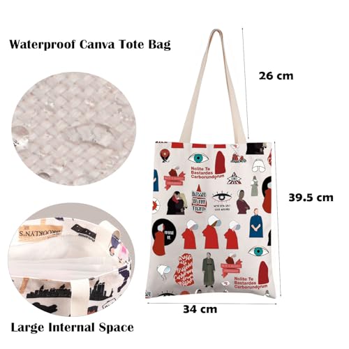 FEELMEM Handmaid TV Show Inspired Gift Tote Bag Feminist Gift Handmaid Merchandise For The Handmaid Movie Fans - Image 2