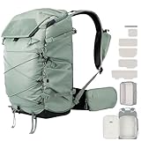 LEOFOTO All-in-One Camera Backpack, Professional Camera Bag for DSLR/Drone/Mirrorless, Up to 15.6' Laptop, PU Material, Quick Side Access, 35L with Large Insert, for Photographer/Videographer (GREEN)