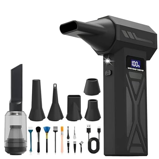 ONGNIUU Soplador de Polvo Eléctrico 150000 RPM, 4 Velocidades Aire Comprimido con Luz LED, Batería Recargable Portátil Air Duster para Limpieza de PC, Ordenador Portátil, Teclado, Coche y Sofás | Ya disponible en tu tienda friki favorita! En mundofriki.es! ONGNIUU Soplador de Polvo Eléctrico 150000 RPM, 4 Velocidades Aire Comprimido con Luz LED, Batería Recargable Portátil Air Duster para Limpieza de PC, Ordenador Portátil, Teclado, Coche y Sofás | Ya disponible en tu tienda friki favorita! En mundofriki.es!