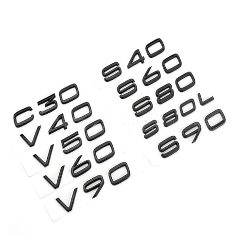 1 �� 3d ABS �����Ԃ̃g�����N�G���u�����o�b�W C30 V40 V50 V60 V90 S40 S60 S80 S90 XC40 XC60 XC90 �A�N�Z�T���[(Gossy Black,S80)