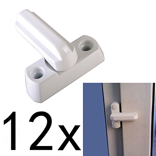 Preisvergleich Produktbild ebuybox® 12x Fensterschloss Tuerschloss Fenstersicherung PVC Extra Sicherheit