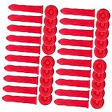HOMSFOU 45 Bouchons d'Étanchéité en Latex Rouge pour Tubes de Calfeutrage Protection An...